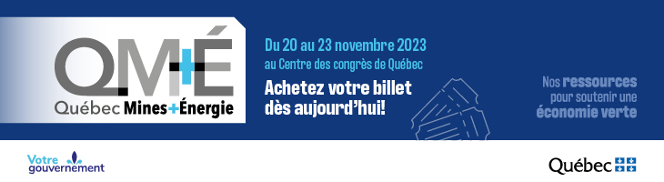 Le congrès de Québec Mines + Énergie est de retour cette année, du 20 au 23 novembre 2023!