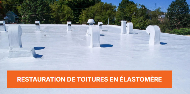 Restauration de toitures plates en élastomère